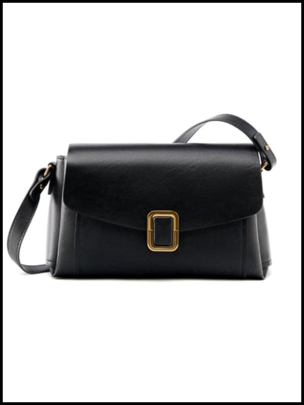 Genuine Leather Crossbody Bag Adjustable Shoulder Satchel
